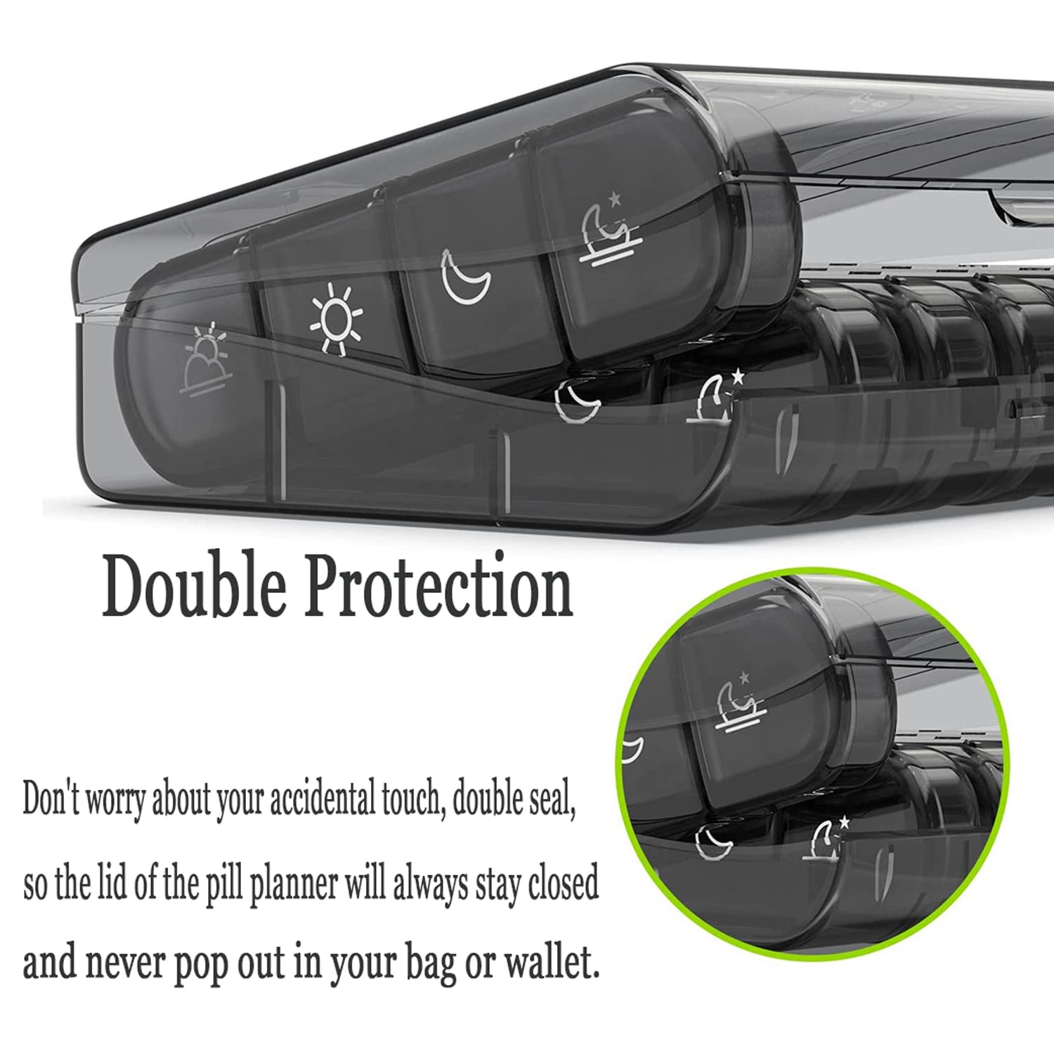 Amazon.co.jp: ピルケース 1週間 朝昼晩寝る前 1日4回 大容量